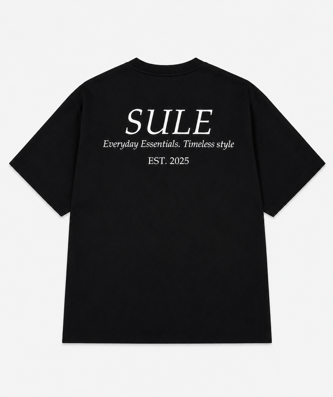Sule Oversized Drop Shoulder Tee - Black