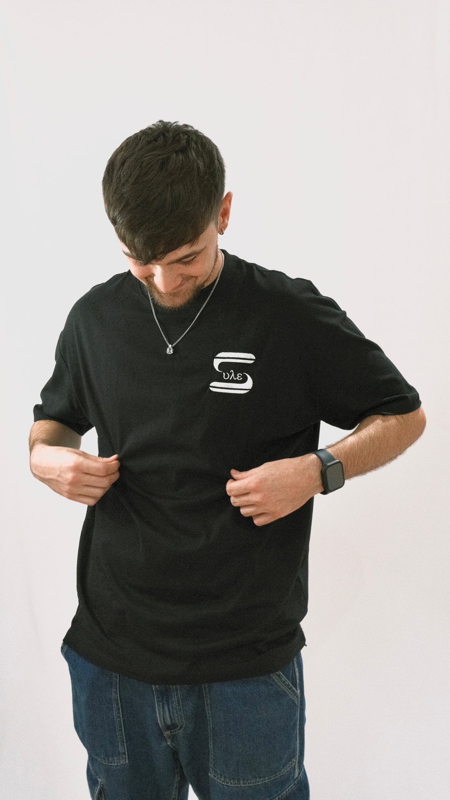 SULE OVERSIZED DROP SHOULDER TEE - BLACK