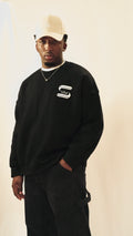 SULE OVERSIZED CREWNECK - BLACK