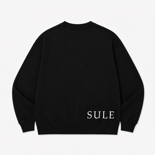 Sule Oversized Crewneck - Black