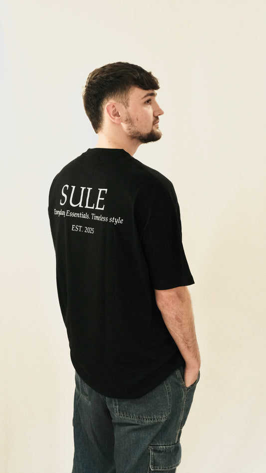 SULE OVERSIZED DROP SHOULDER TEE - BLACK