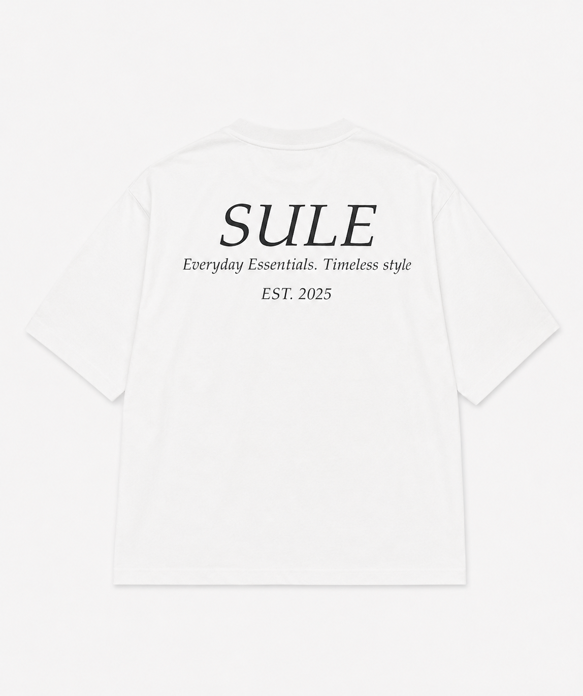 Sule Oversized Drop Shoulder Tee - White