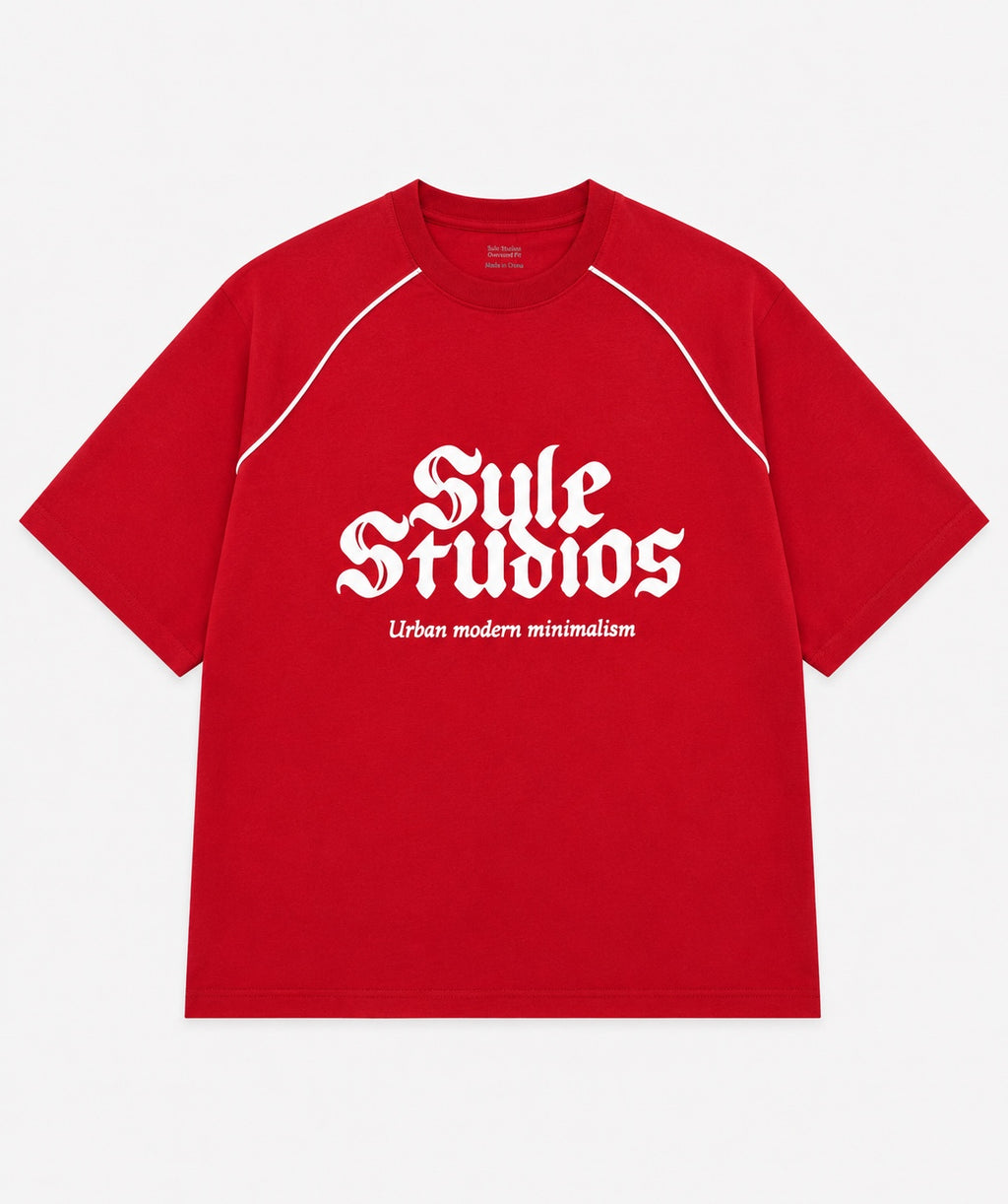 Sule Retro Collection - Red & white Tee