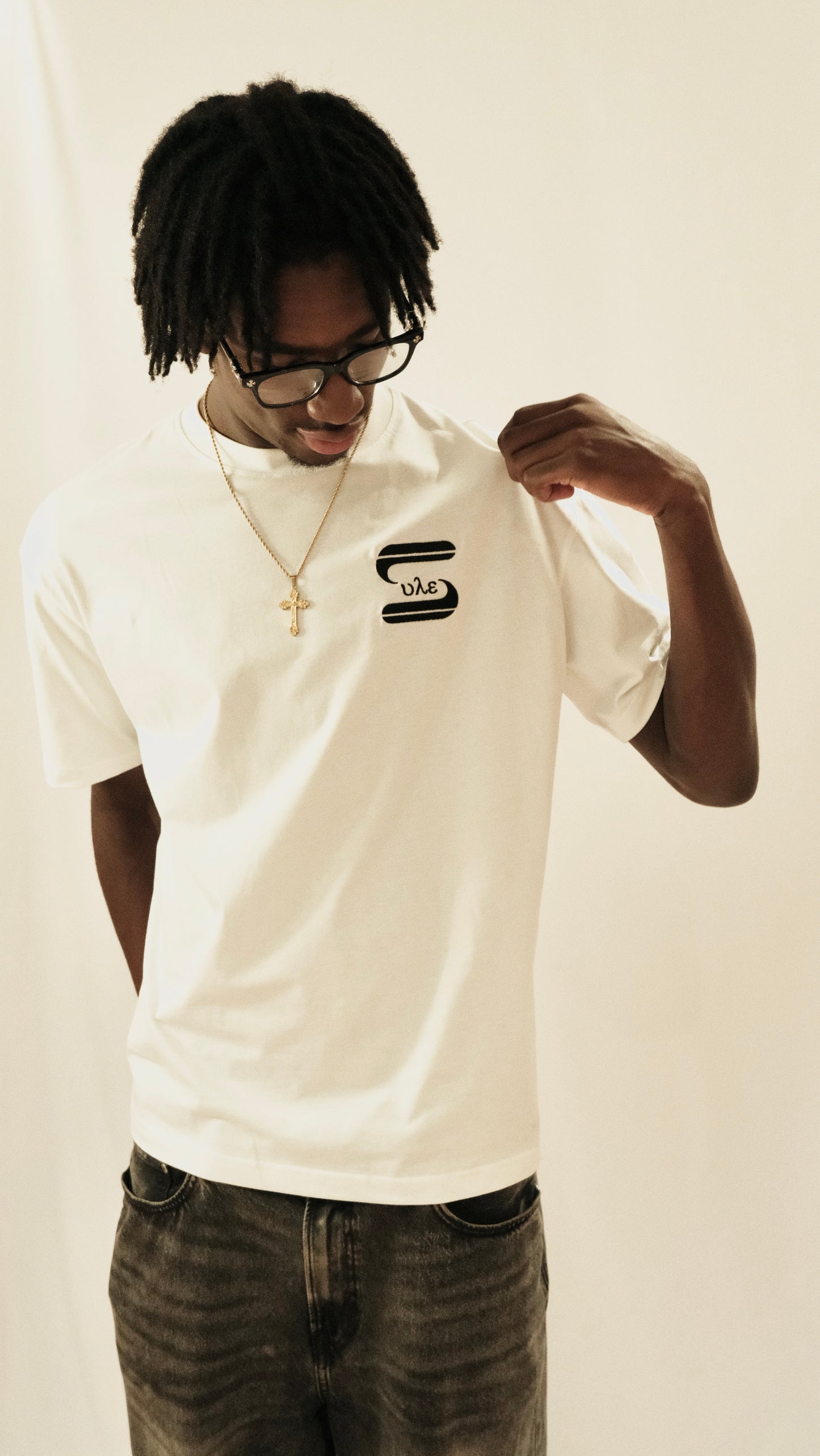 SULE OVERSIZED DROP SHOULDER TEE - WHITE