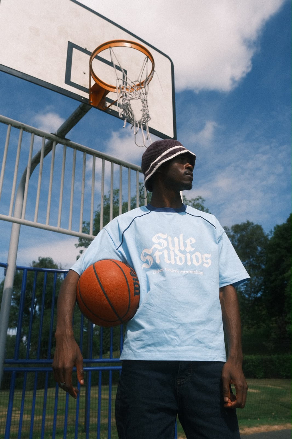 Sule Retro Collection - Sky Blue & Navy Tee