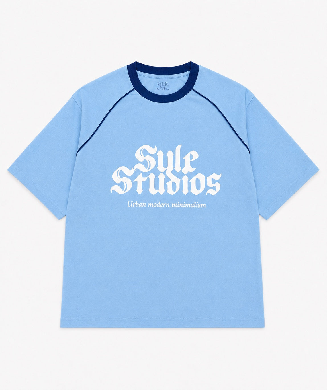 Sule Retro Collection - Sky Blue & Navy Tee