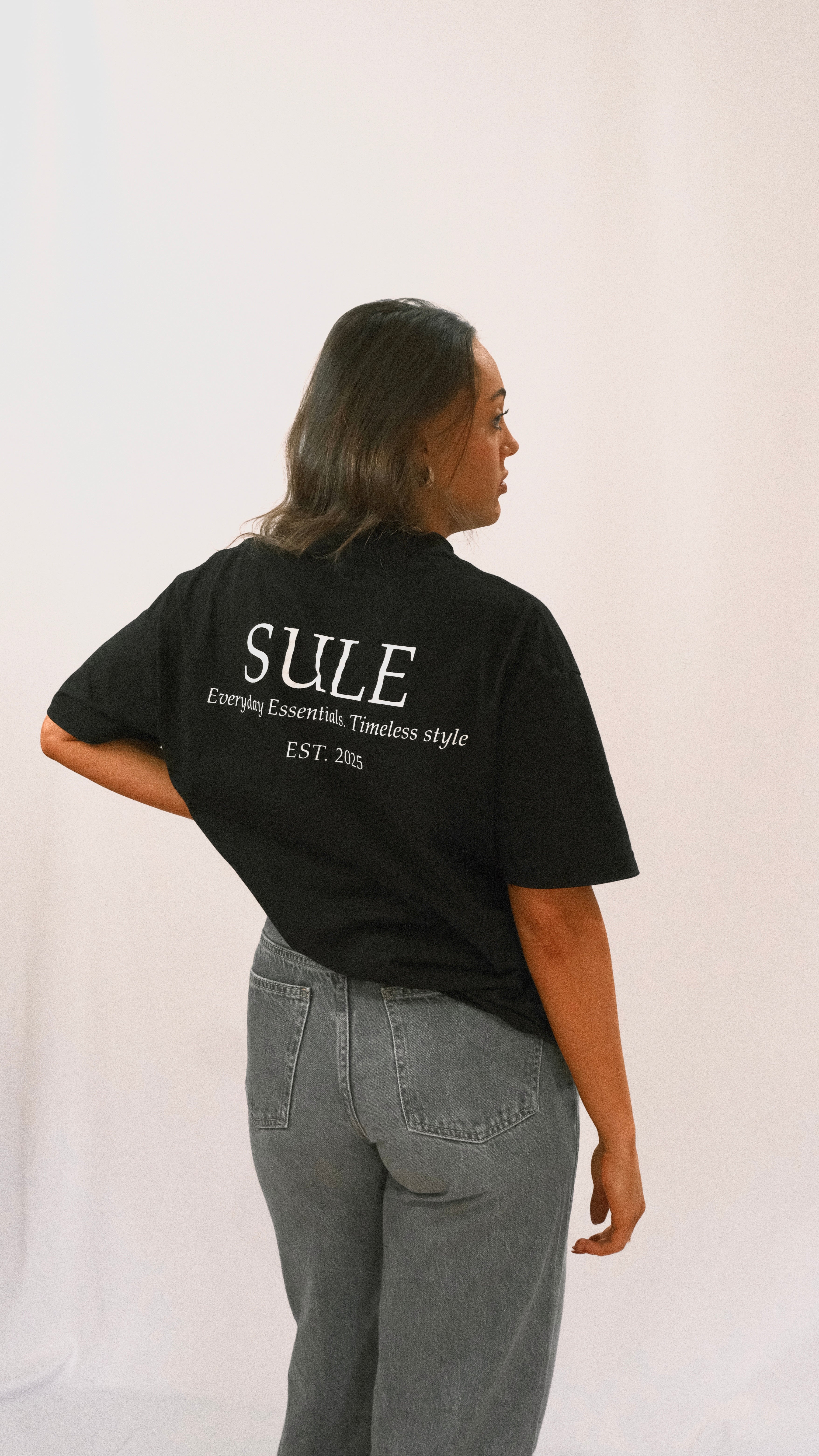 SULE OVERSIZED DROP SHOULDER TEE - BLACK