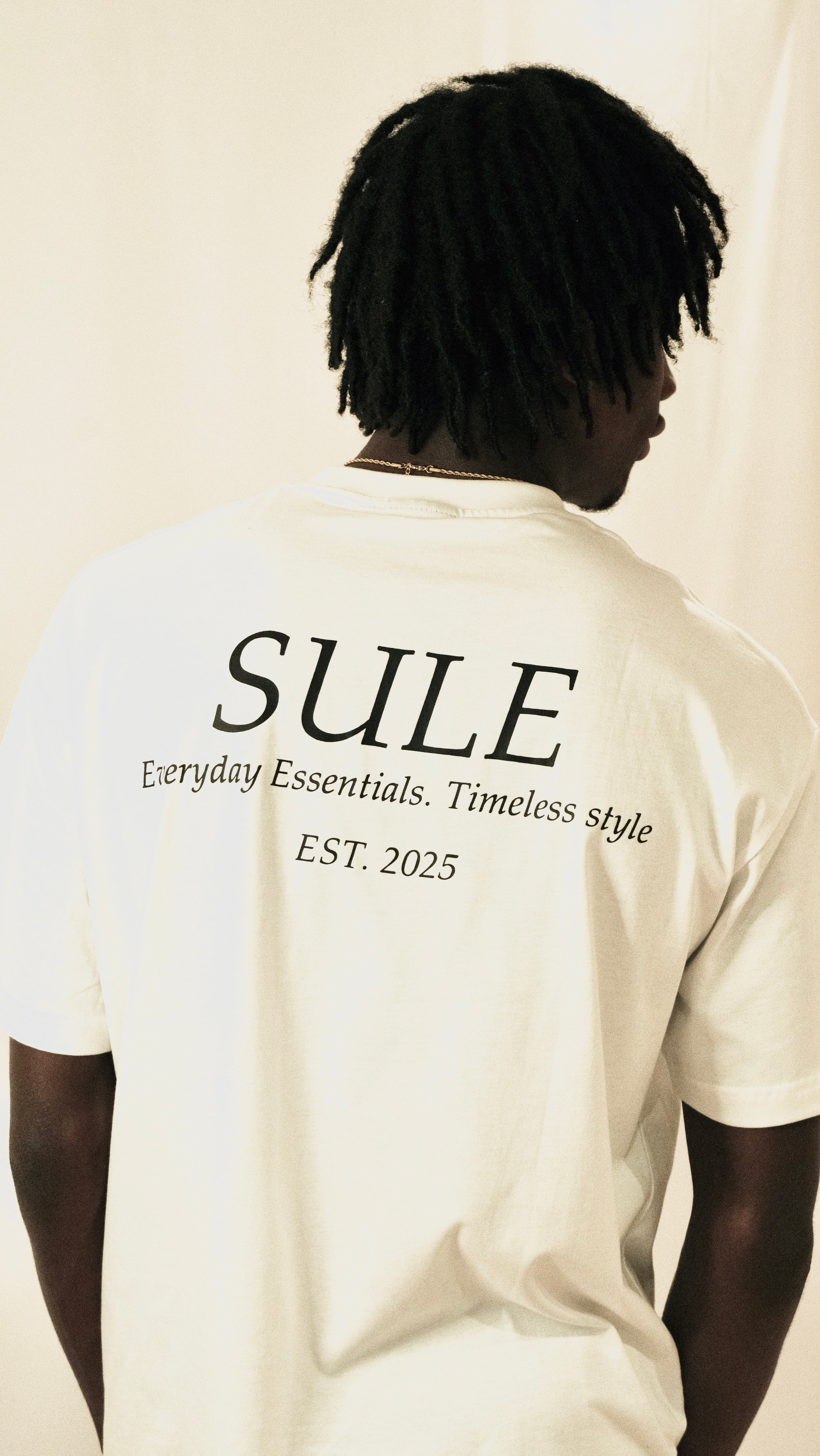 SULE OVERSIZED DROP SHOULDER TEE - WHITE
