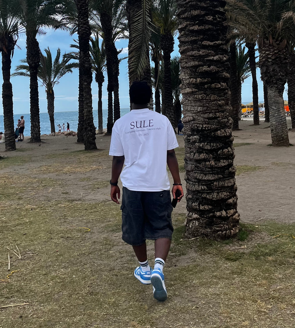 SULE OVERSIZED DROP SHOULDER TEE - WHITE